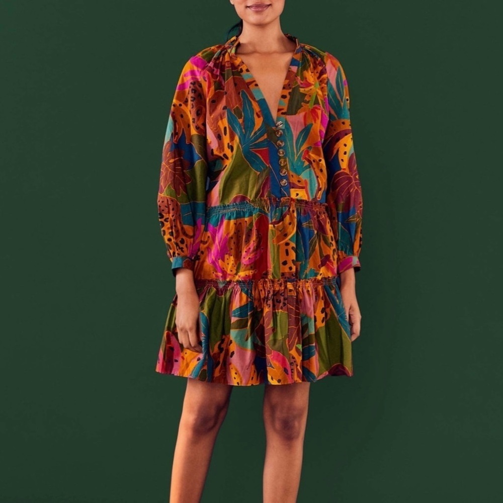 Farm Rio - Printed Mini Dress